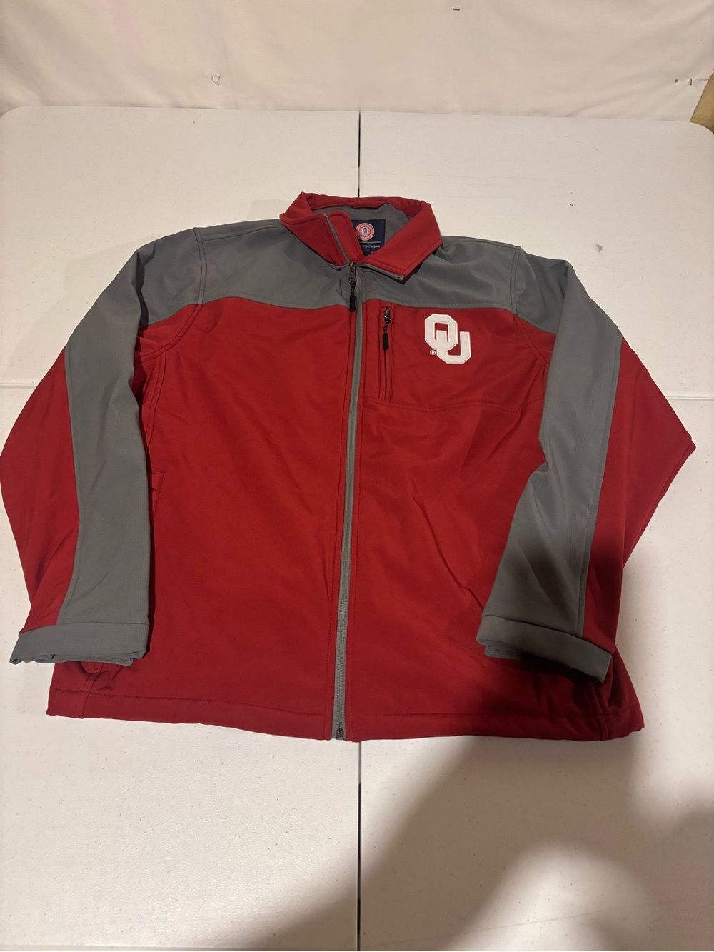 G-III NCAA Oklahoma Sooners Full Zip Softshell Jacket Men’s Size L
